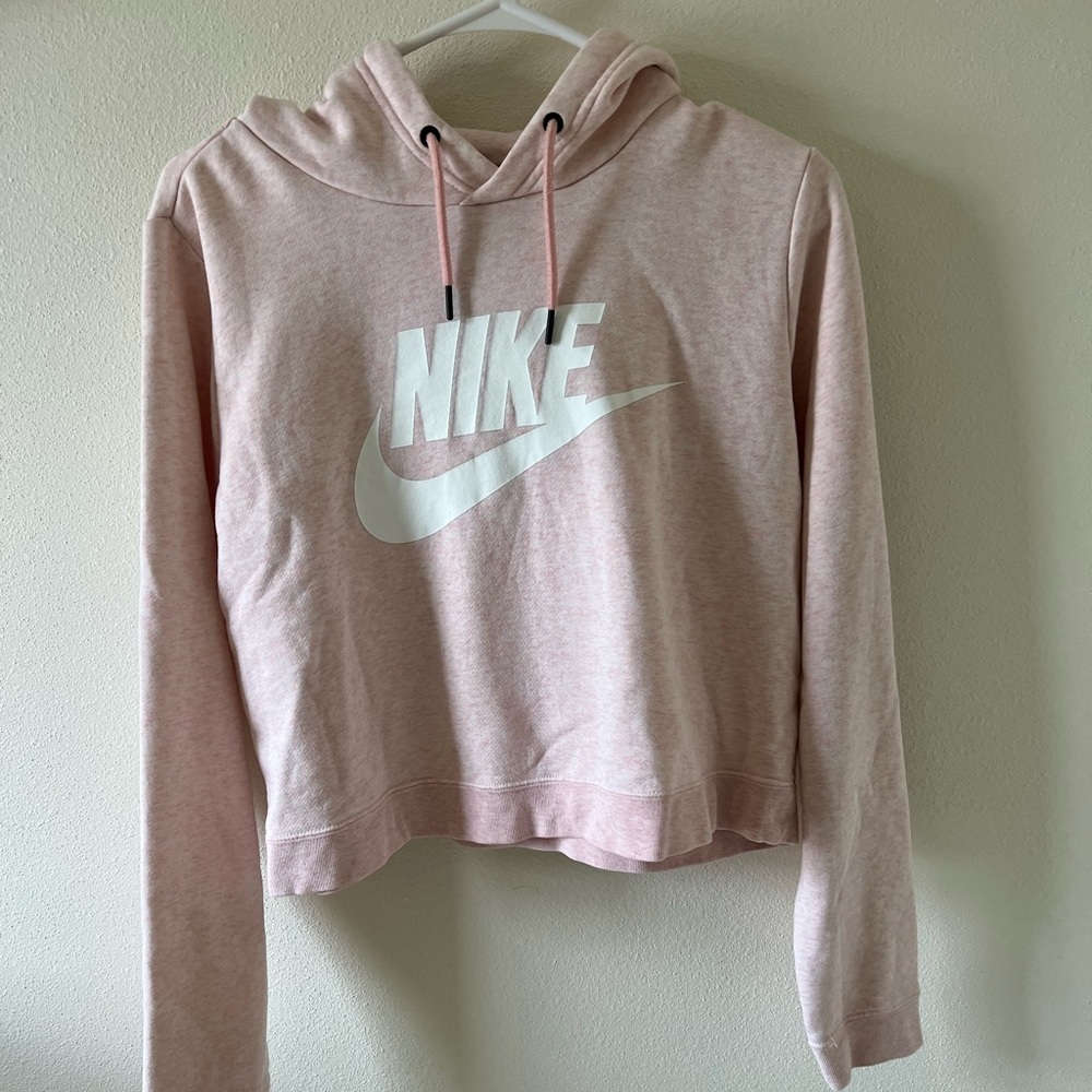 Nike Pink Hoodie with White Logo